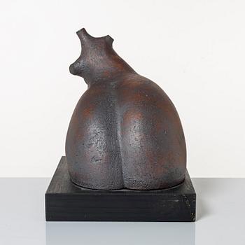 Claes Thell, skulpturer, 2 st, signerade.