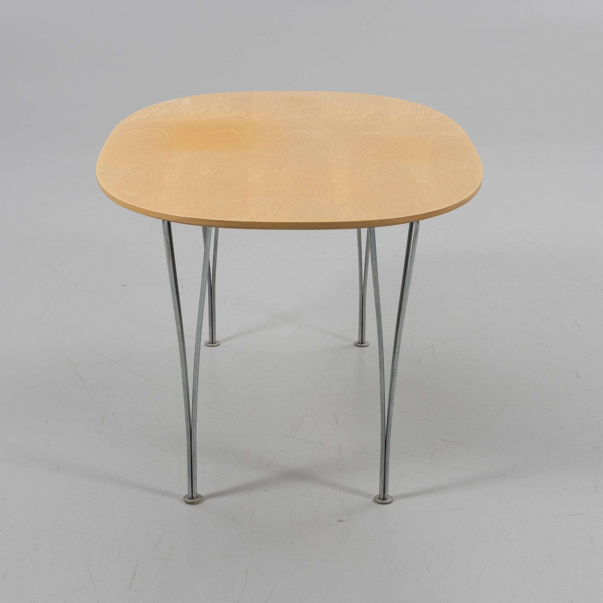 Bruno Mathsson & Piet Hein, bord, "Superelips", Fritz Hansen, Danmark, 1990.
