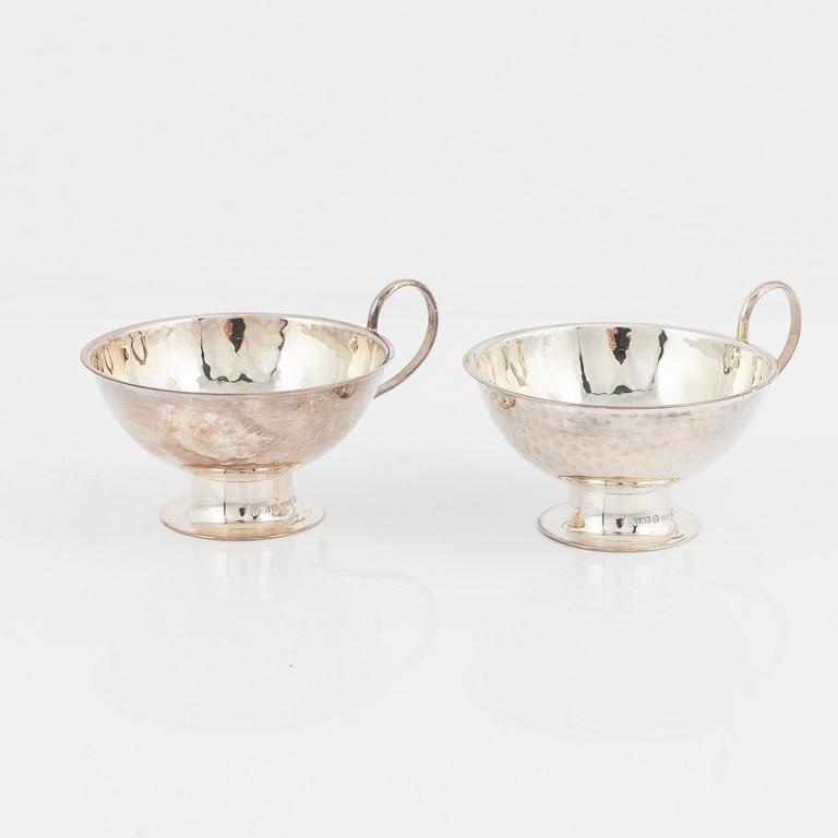Twelve Swedish silver punsch mugs, including Gufa Gundefeldt & Falk, Gothenburg 1959.