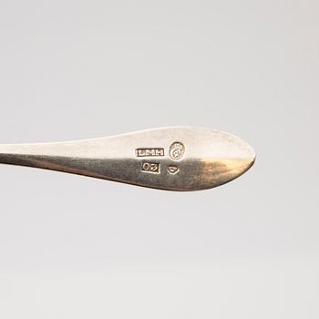 Coffee spoons, 7 pieces, silver, 1810-1903, Sweden.