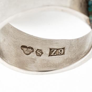Sven-Erik Högberg, ring, silver, Göteborg 1974.