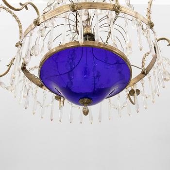 Chandelier in the Gustavian style, circa 1900.