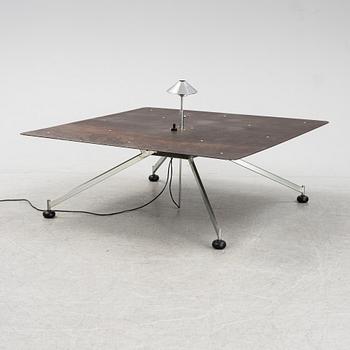 A metal coffee table, 1980's.