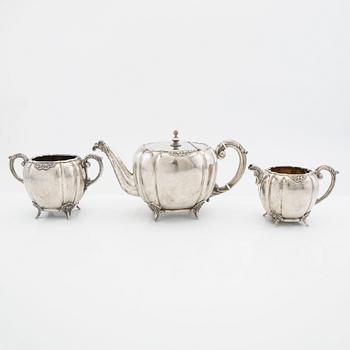 Tea service 3 dl silver Hungary early 20th century.
