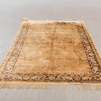 A semiantique/antique West Anatolia silk rug ca 180 x 120 cm.