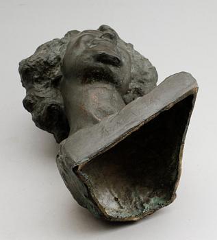 LEONARDO BAZZARO, skulptur, brons, "Baciami", 1800-/1900-tal.