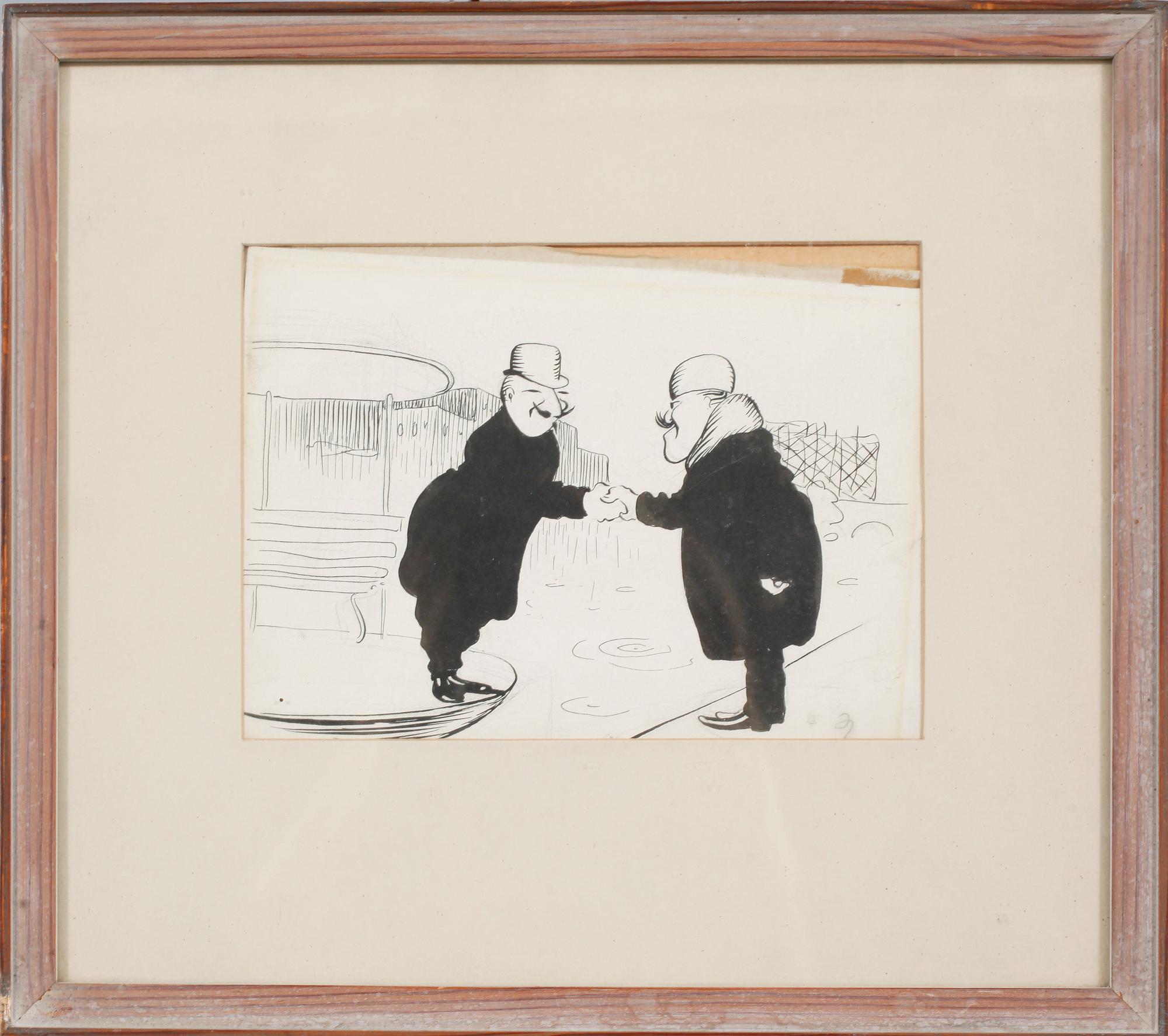 OSKAR (O. A.) ANDERSSON, tuschteckning, osignerad.