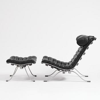 Arne Norell, an "Ari" armchair with ottoman, Norell Möbel, Aneby.