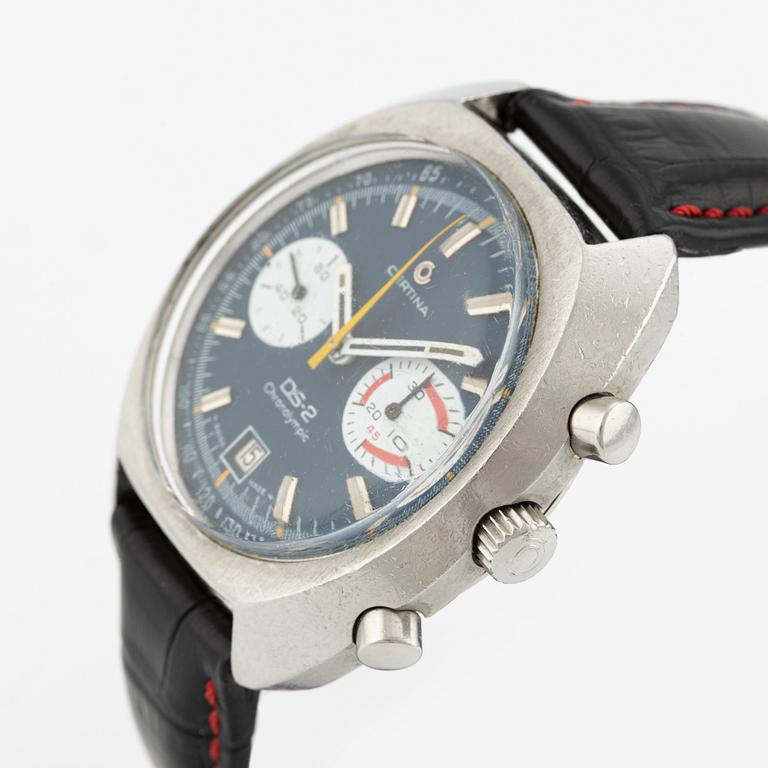 Certina, DS-2 Chronolympic, chronograph, wristwatch, 42.5 x 40.5 (48) mm.