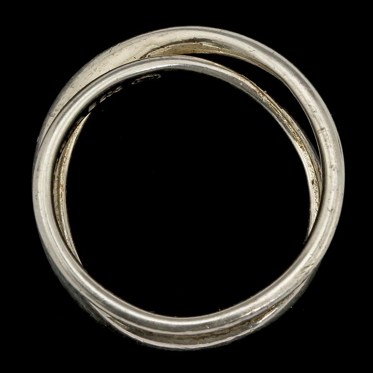 RING, sterlingsilver, "Möbius", Vivianna Torun Bülow-Hübe för Georg Jensen, 1900/2000-tal. Vikt 5 g.