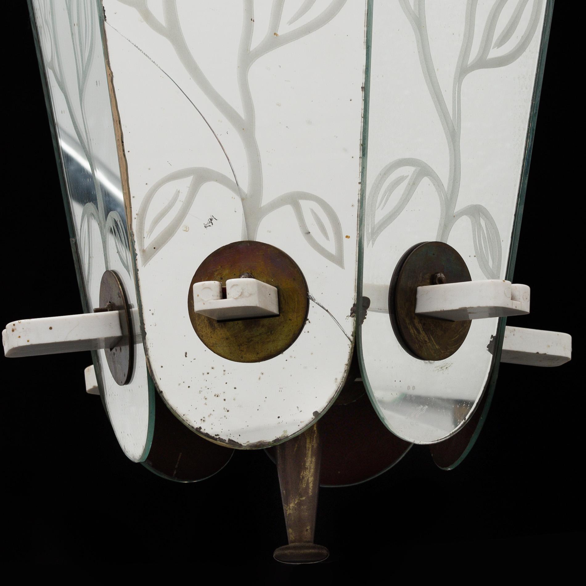 A Swedish Modern ceiling lamp, 1930-40's.