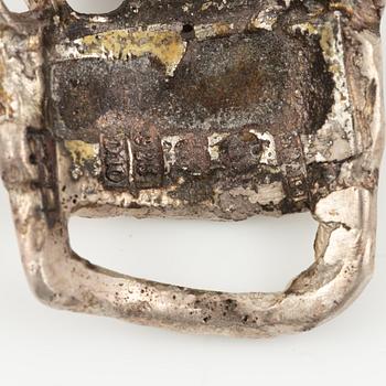 Lars Arby, three rings, sterling silver and enamel, Gothenburg 1966, 1968 and 1970.