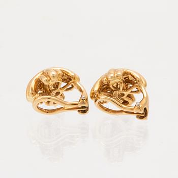 Tiffany & Co, örhängen 18K guld ett par "Signature X".