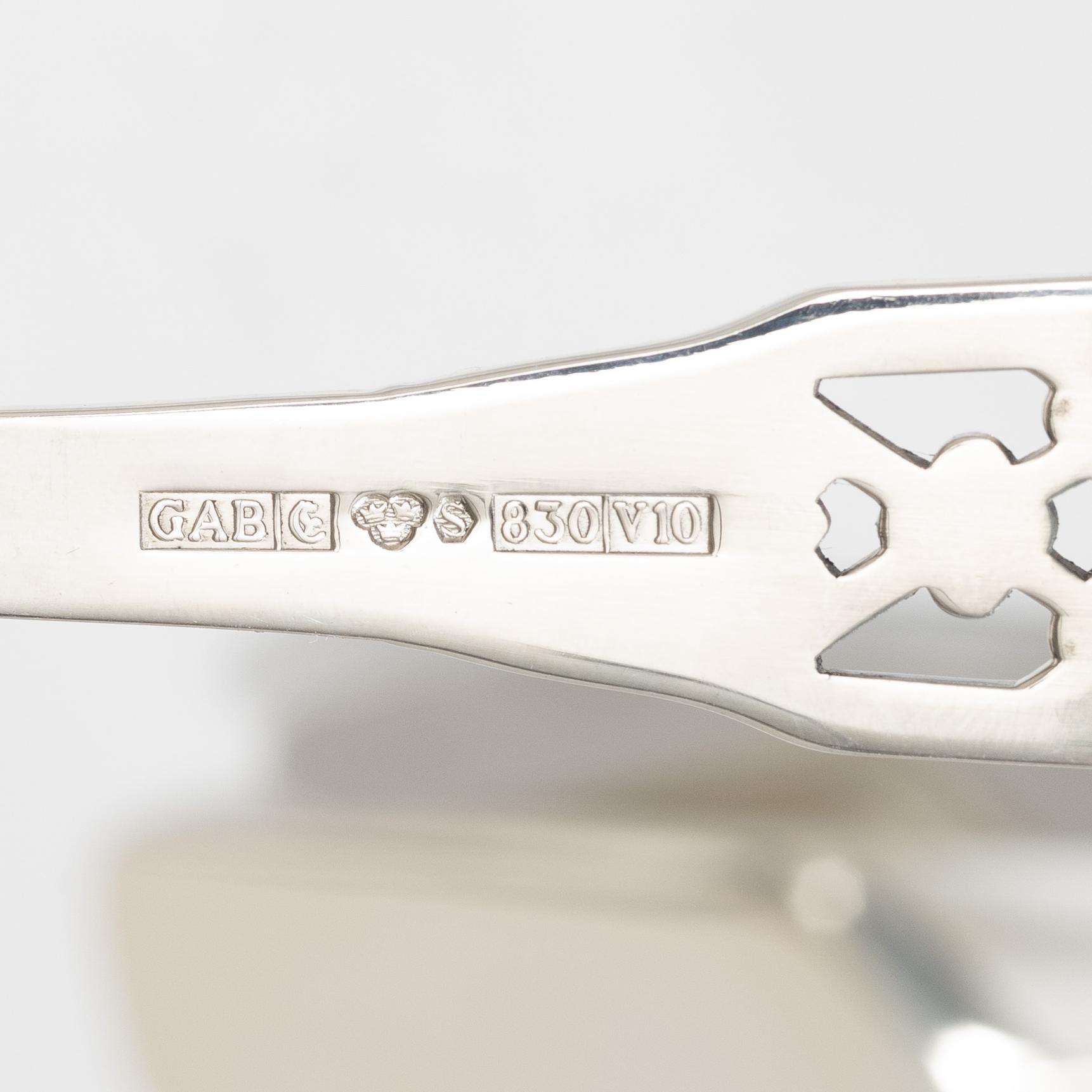 GAB, a 113 piece 'Princess' silver cutlery service, Eskilstuna 1995.