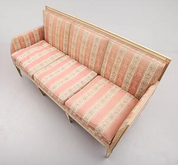 SOFFA, gustaviansk stil, 1800-/1900-tal.