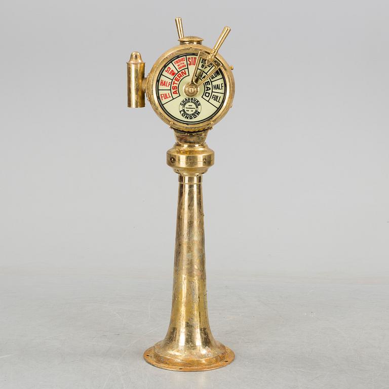 Ship telegraph, marked Chadburn London.