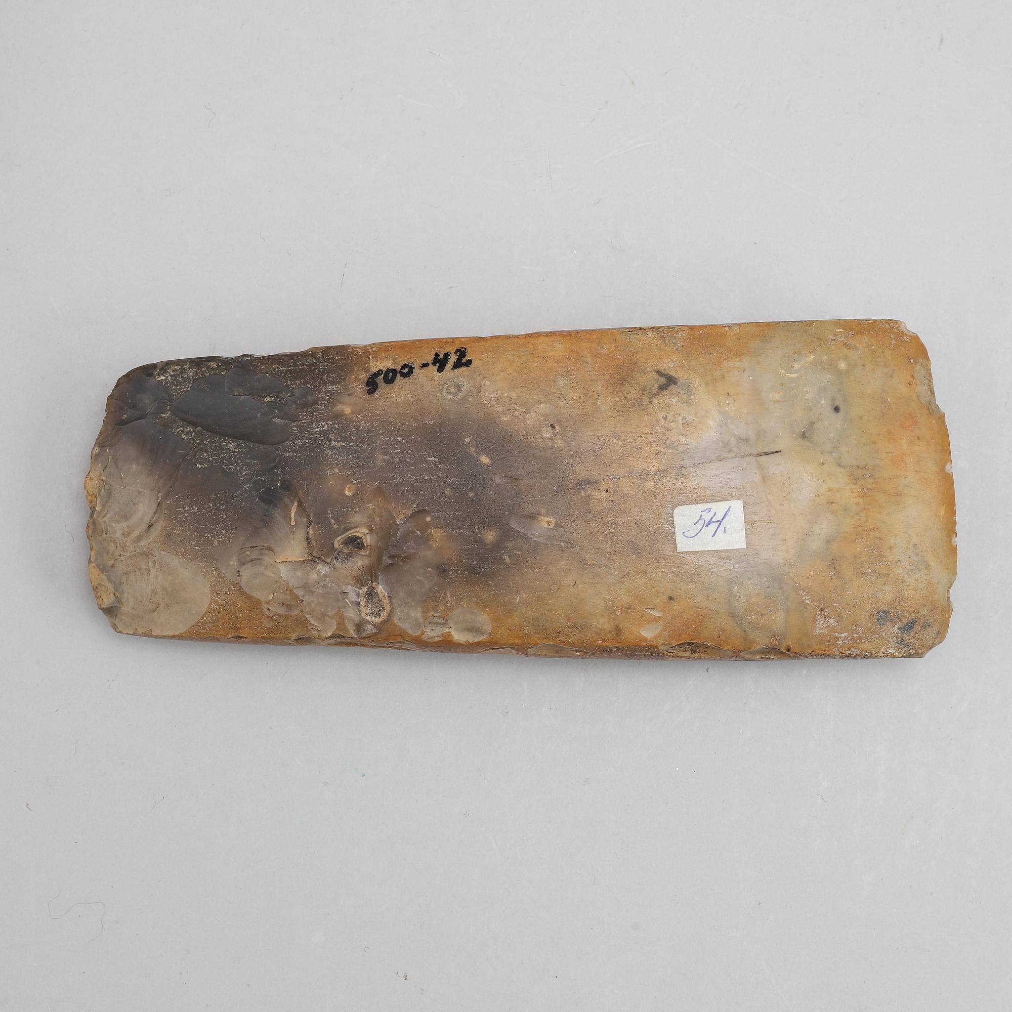 A neolithic flintaxe.