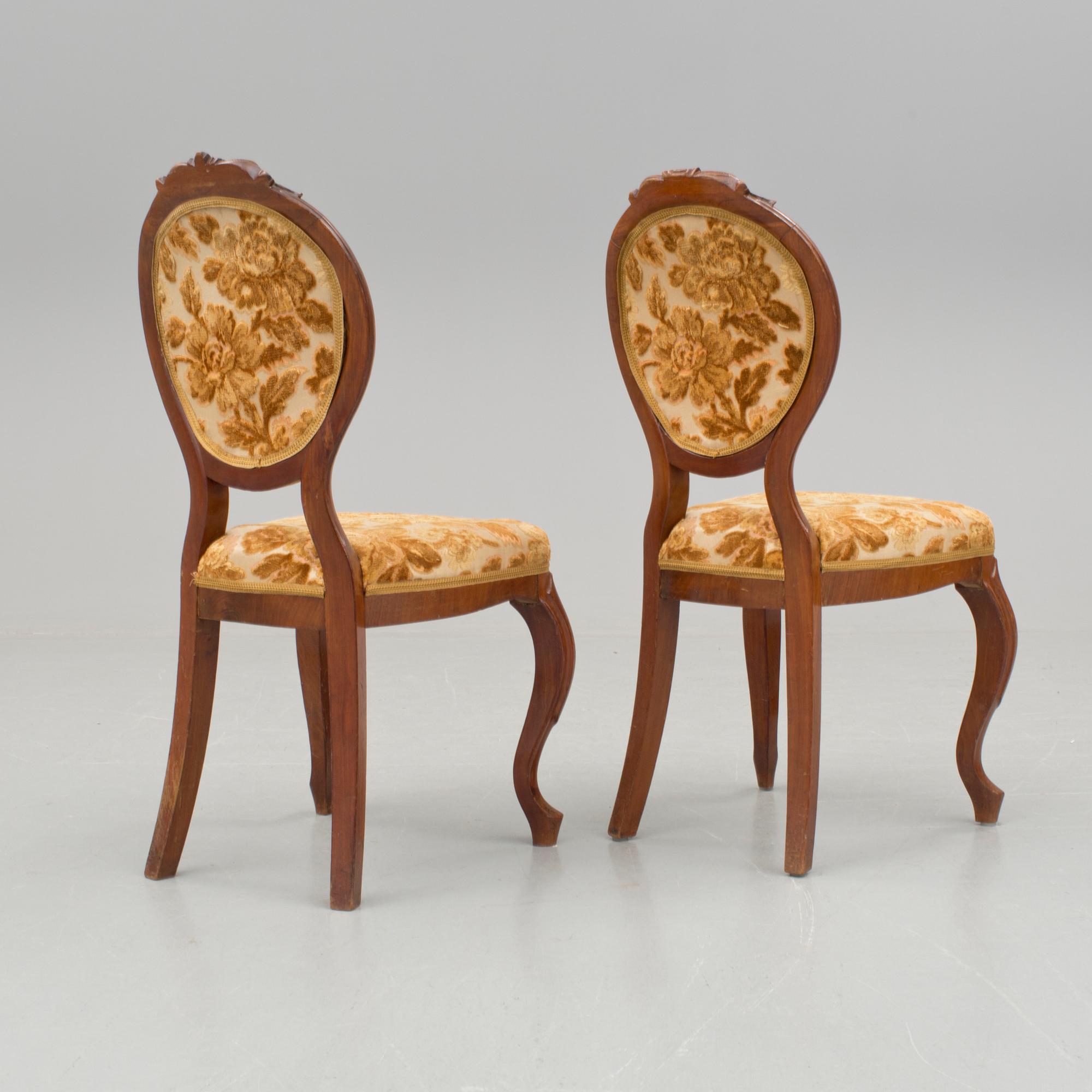 STOLAR, 5 st, nyrokoko, 1800-talets slut.