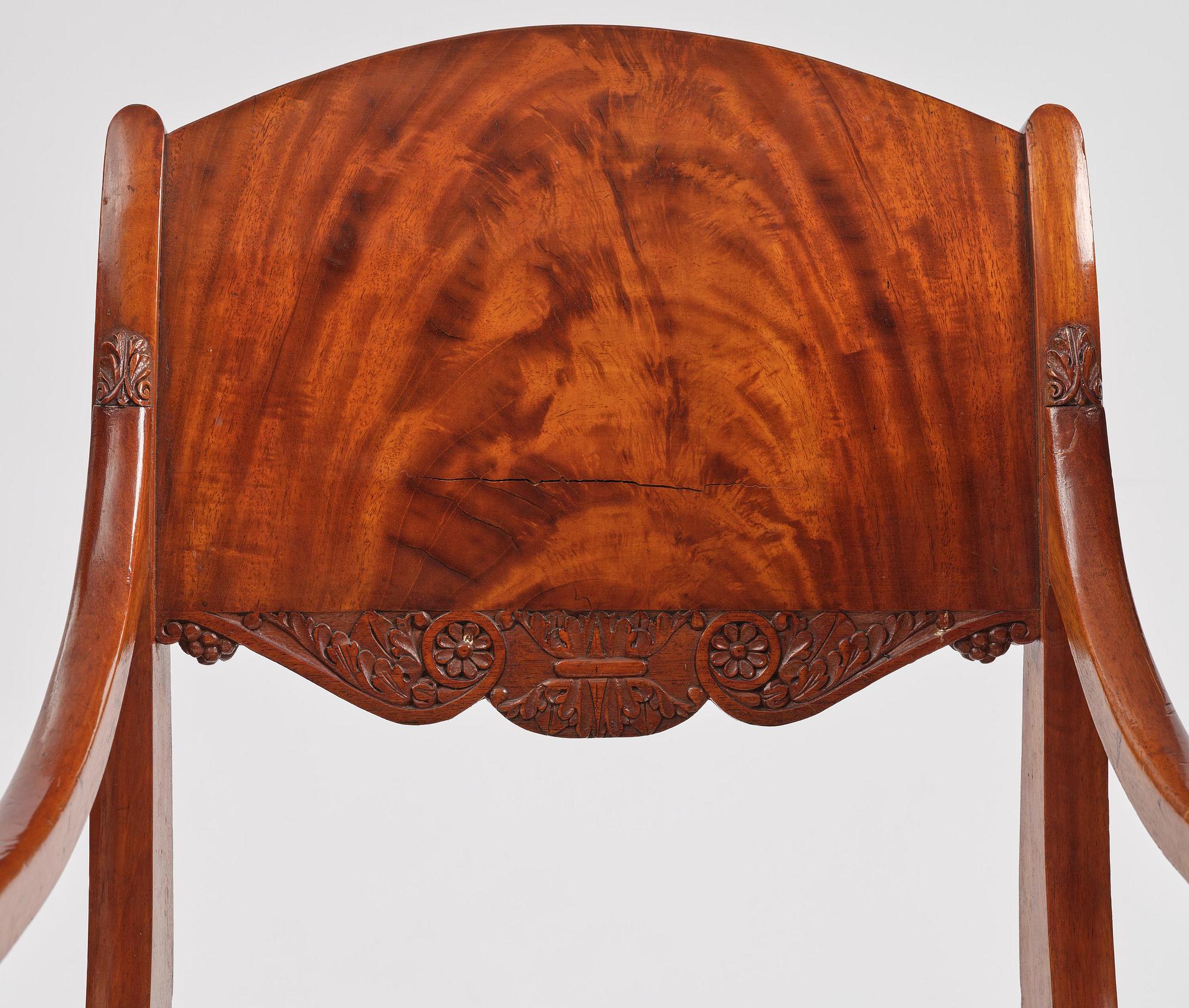 Karmstolar, Baltikum / Ryssland, 1800-talets första hälft, Empire.