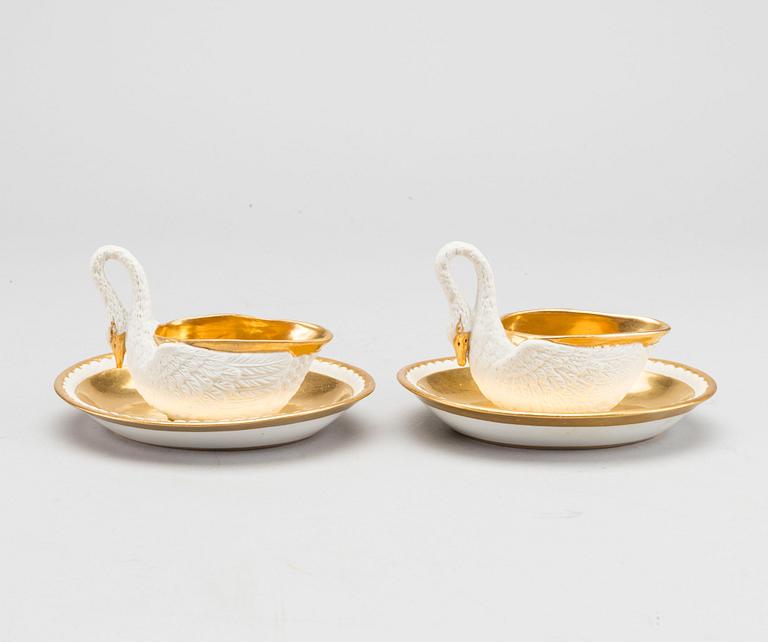 GRÄDDSNIPOR, ett par, Sevres, Frankrike, empire.