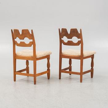 Henning Kjaernulf, a pair of chairs, Nyrups Möbelfabrik, Denmark, mid 20th century.