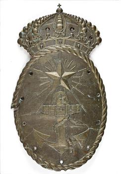 SKÖLD, brons, Sjöfartsverket, 1900-talets första hälft.