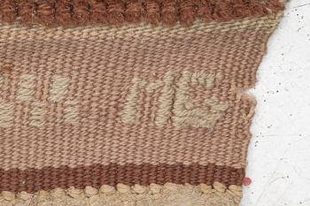 Märtha Gahn, Rug. Flossa, approx. 309 x 252 cm signed MG.