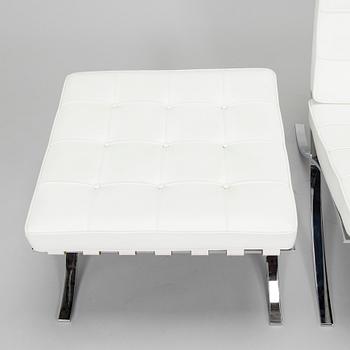 Ludwig Mies van der Rohe, easy chair and ottoman, "Barcelona", Knoll, circa 2010.