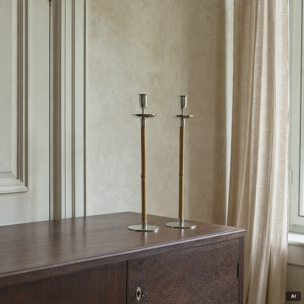 Josef Frank, Candlesticks, a pair, Firma Svenskt Tenn, 2012.