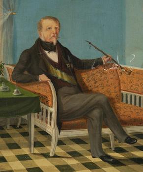 Axel Otto Mörner, Self-portrait of Colonel Axel Otto Mörner of Morlanda at Skedhult Manor, Eksjö, Småland.