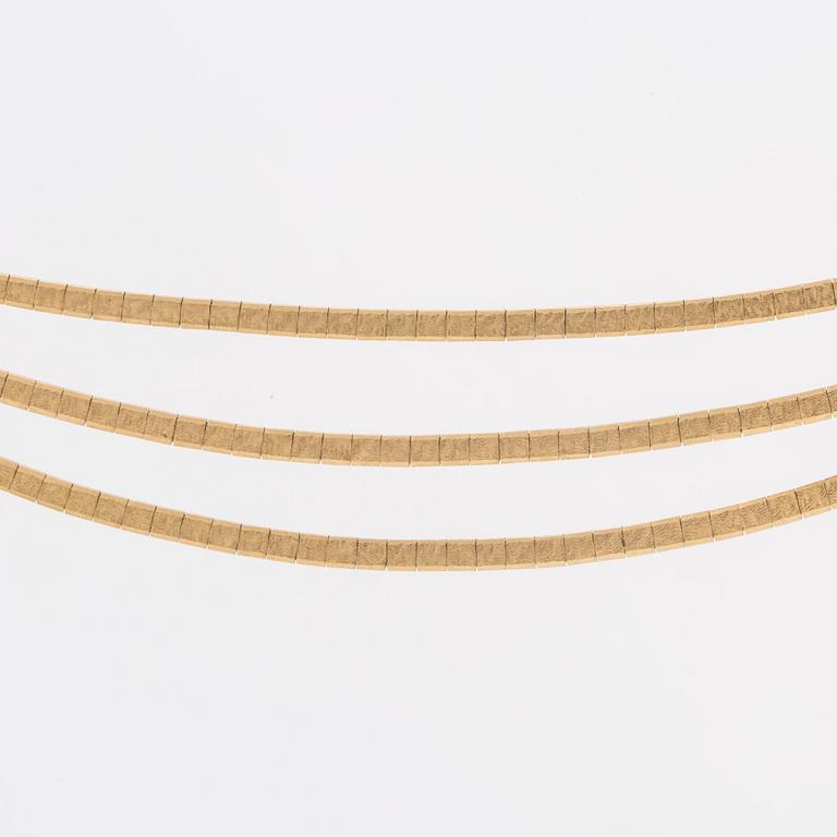 COLLIER 18K guld, 38 g.