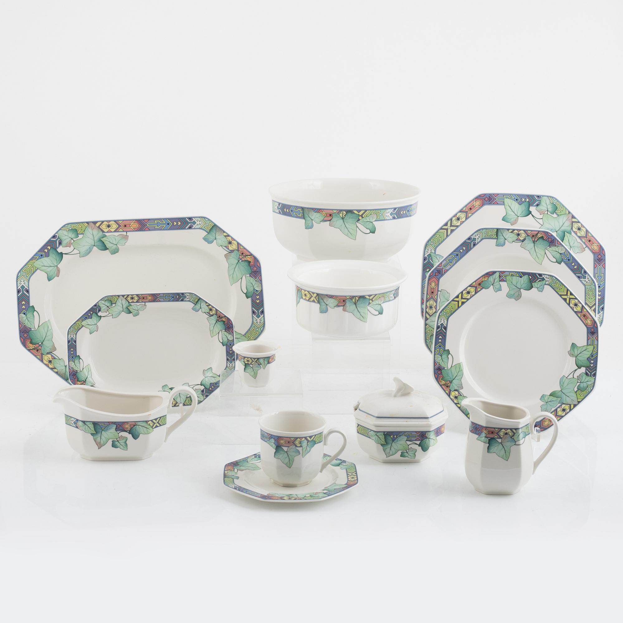 An 41-piece 'Pasadena' porcelain service, Villeroy & Boch, Germany.