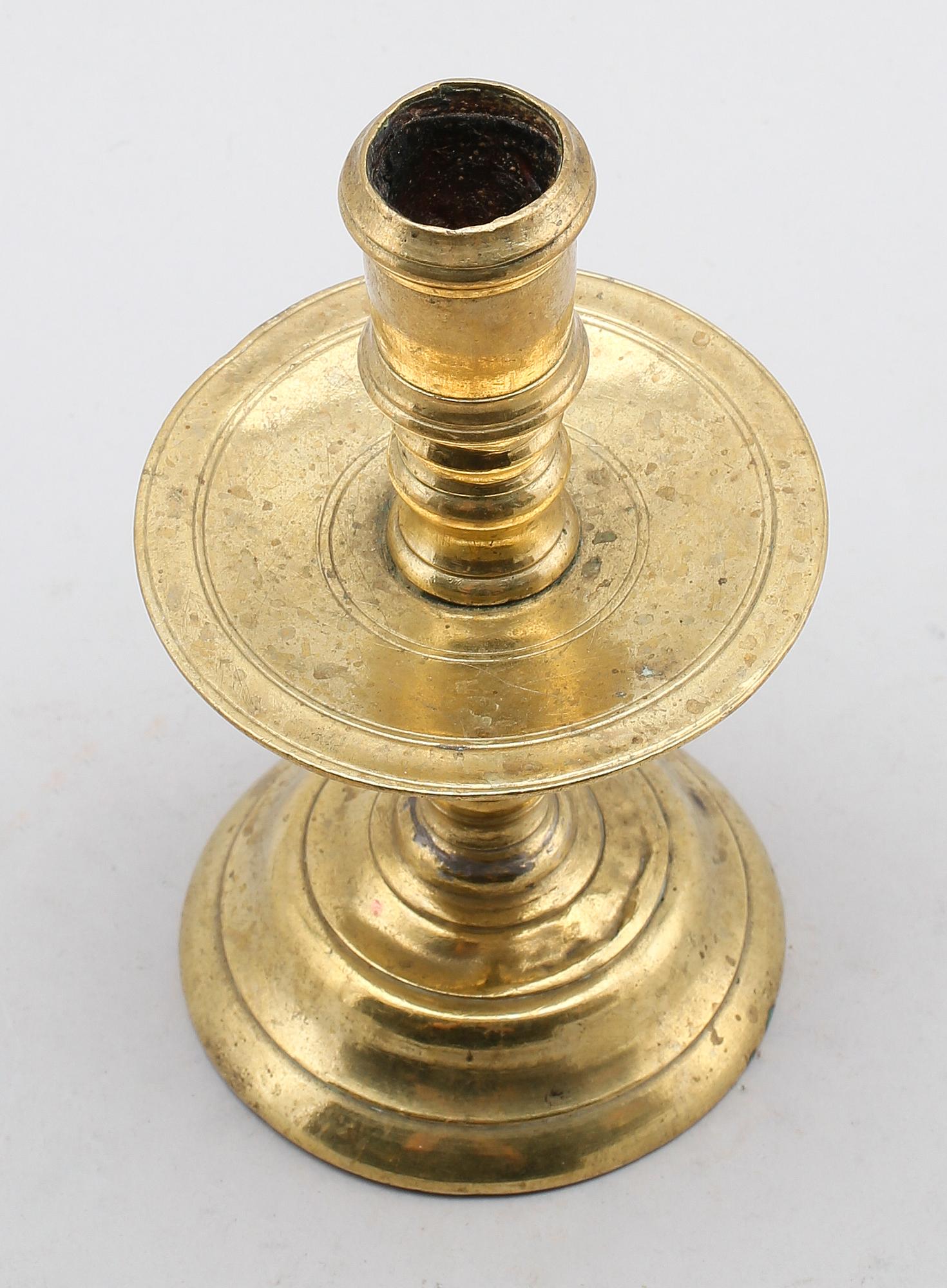 LJUSSTAKE, brons, 1600-tal.