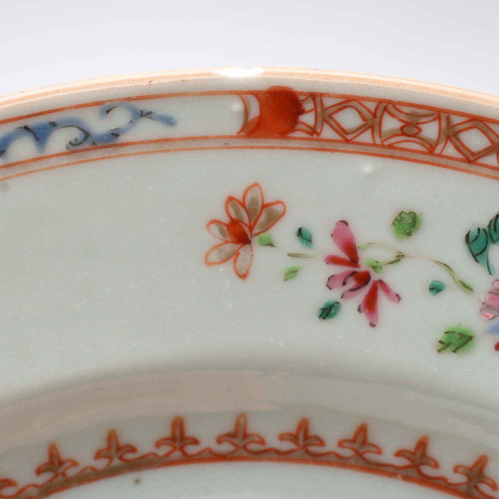 TALLRIKAR, 4 st, porslin, Kina, Qianlong 1736-1795.