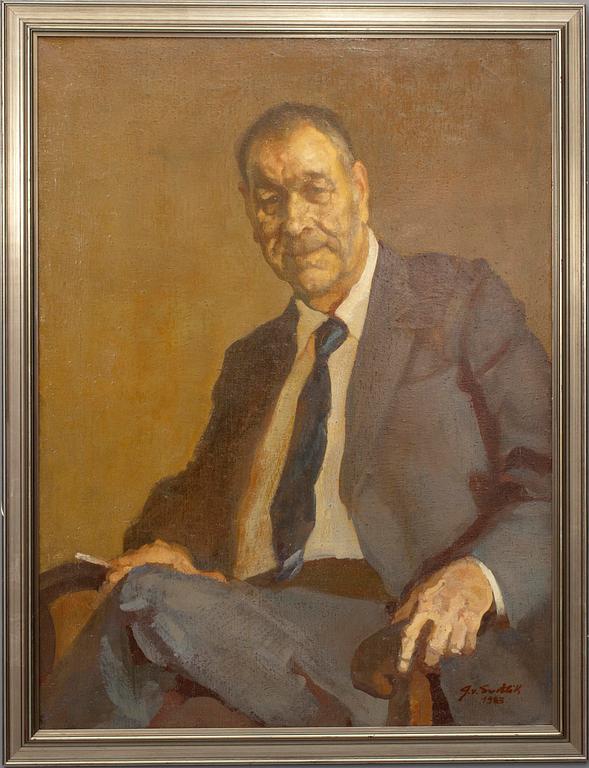 GEORGES VON SWETLIK, äggtempera, signerad och daterad 1983.