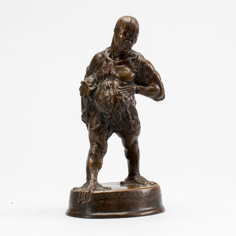 OTTO LASERZ, skulptur signerad och daterad Wien 20, patinerad brons.