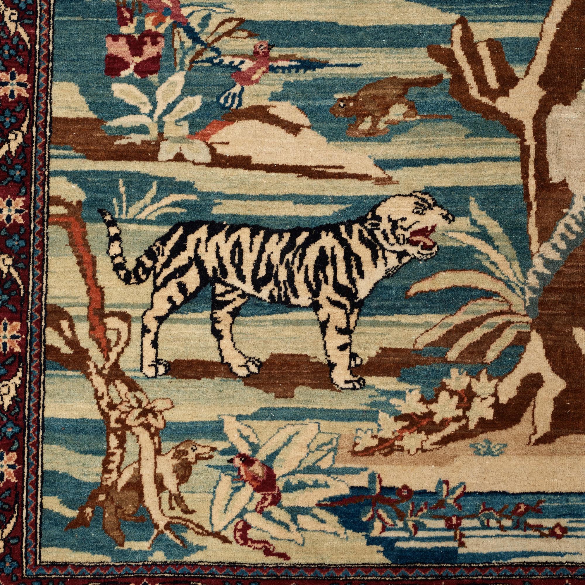 SEMIANTIK ISFAHAN FIGURAL. Möjligen Ahmad. 210 x 143,5 cm.