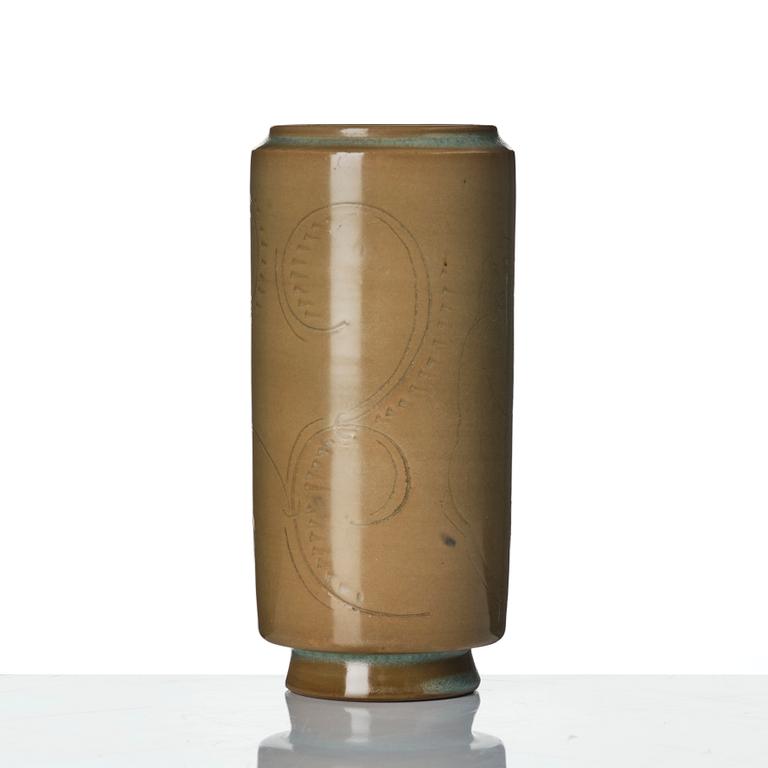 Wilhelm Kåge, a stoneware vase, Gustavsberg 1928.