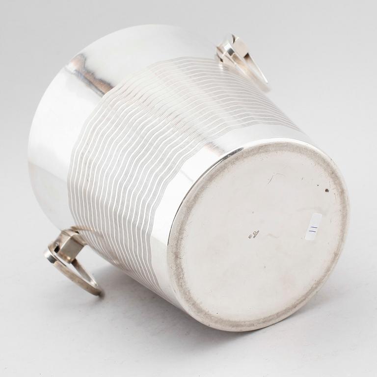 CHAMPAGNEKYLARE, försilvrad mässing, St Médard, 1900-talets mitt.