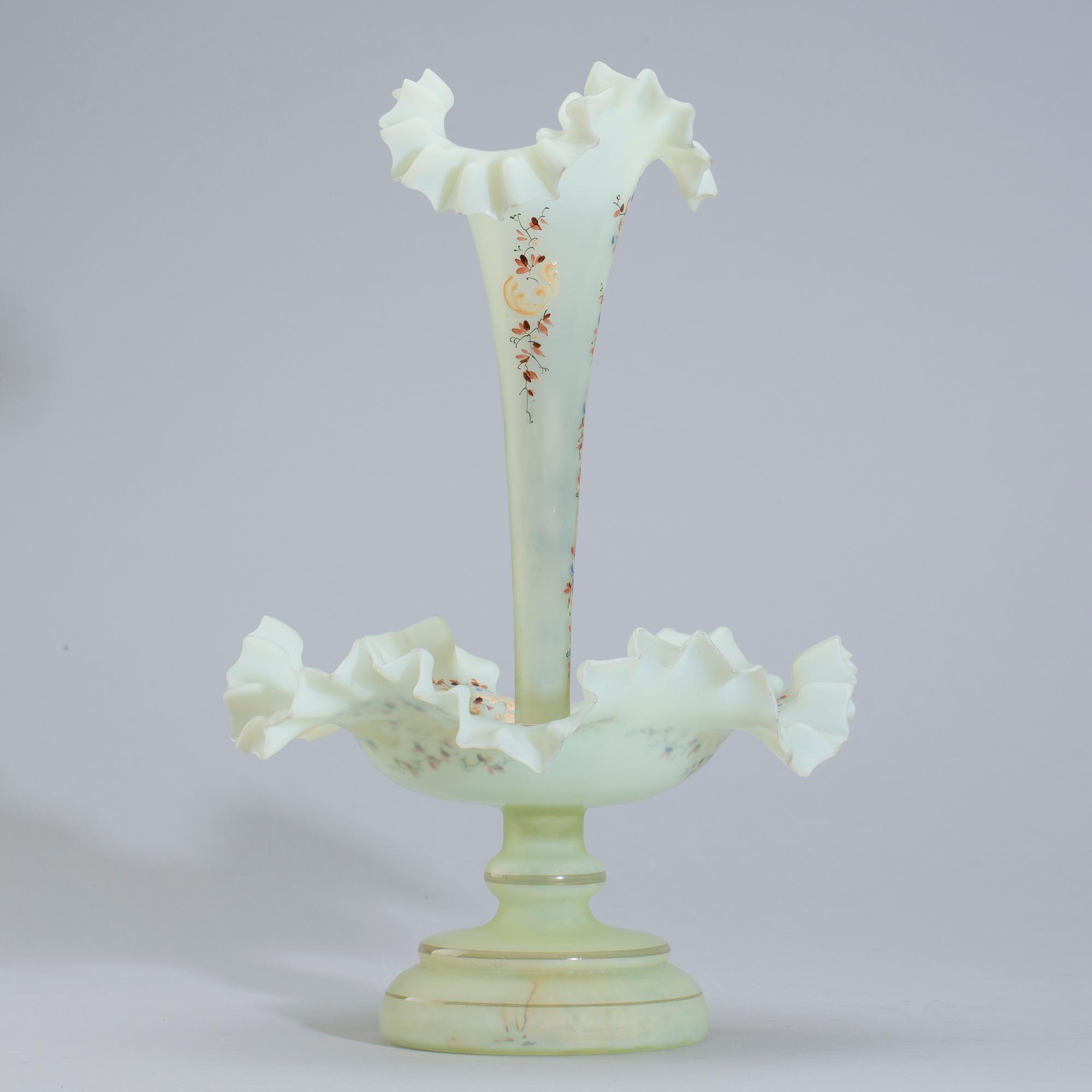 BORDSUPPSATS, glas, omkring 1900.