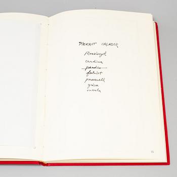 BOOK, "Frègoli", Joan Brossa, signed by Antoni Tapies and Joan Brossa.