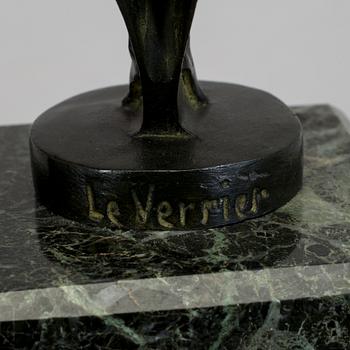 MAX LE VERRIER, skulptur, brons, märkt Le Verrier.