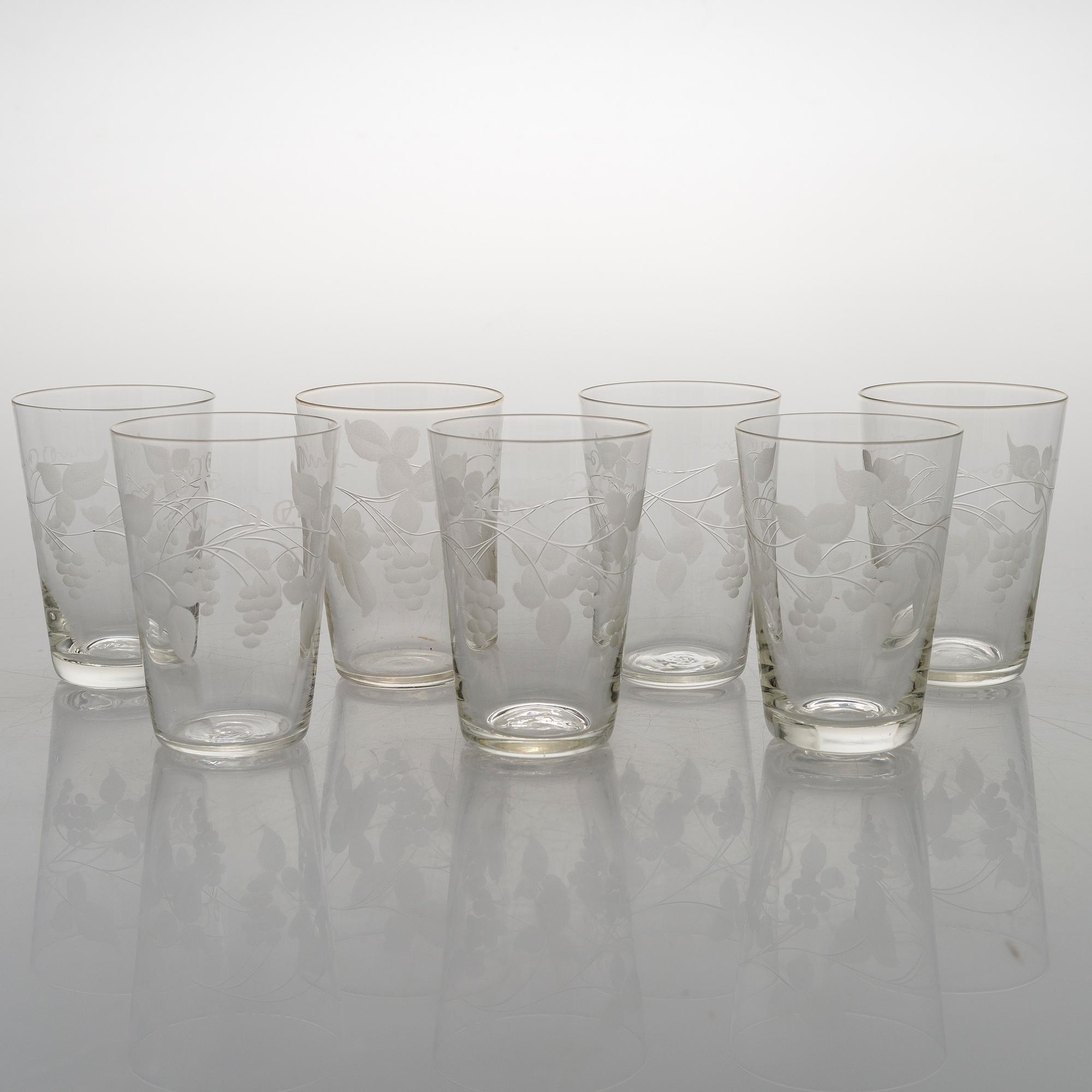 A 84-piece 'Savoy' glasswear, 1940s.