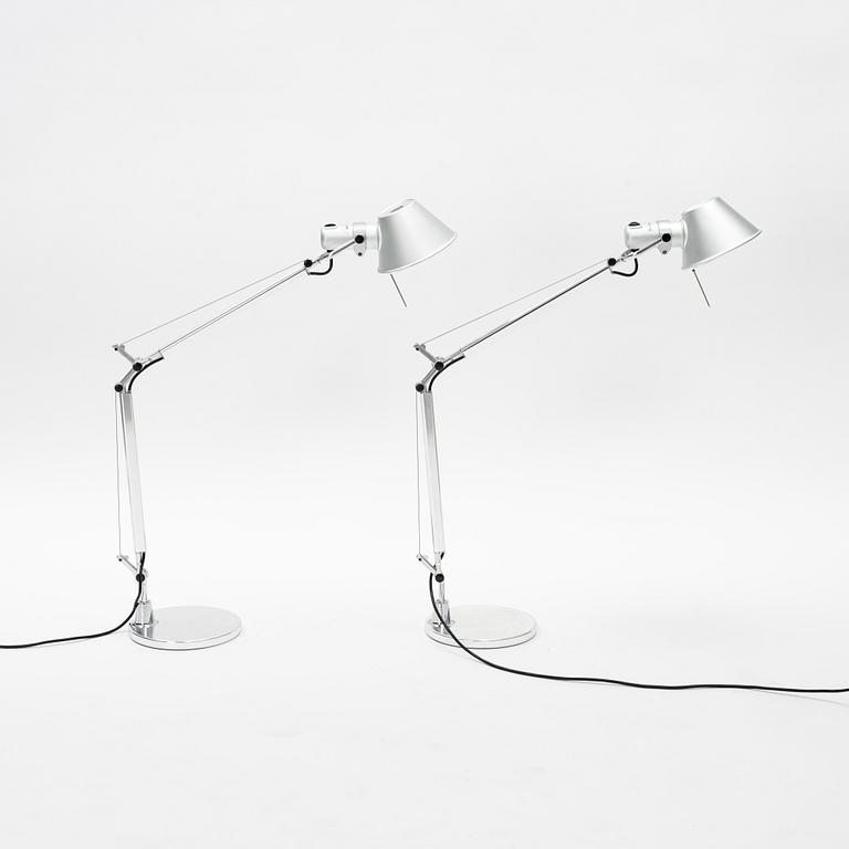 Michele De Lucchi & Giancarlo Fassina, skrivbordslampor, ett par, "Tolomeo", Artemide, Italien.