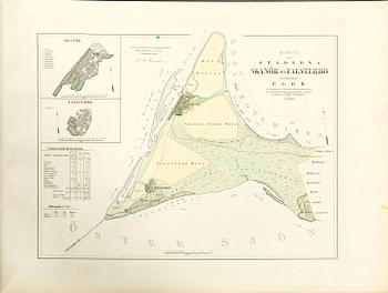 GUSTAF LJUNGGREN, Atlas öfver Sveriges städer..."  Högbergska Boktryckeriet, Stockholm 1862.