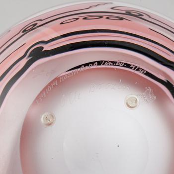 Olle Brozén, vas, glas,  signerad. Kosta Boda Limited Edition 4/20.