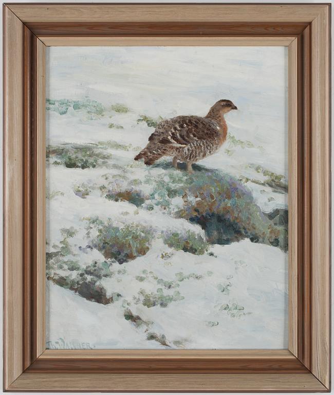 THURE WALLNER, Olja på pannå, signerad.