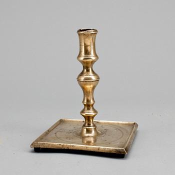 LJUSSTAKE, mässing, barock, 1500/1600-tal.