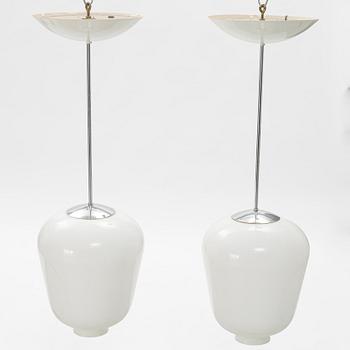 A pair of ceiling lamps, Zero, Sweden, late 20th century.