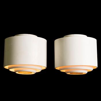 ALVAR AALTO, A pair of 1960s 'AE-9447-2' ceiling lights for Itsu Finland.